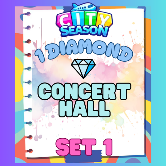 CONCERT HALL - 1⭐ Set 1 - Carnival Tycoon Sticker