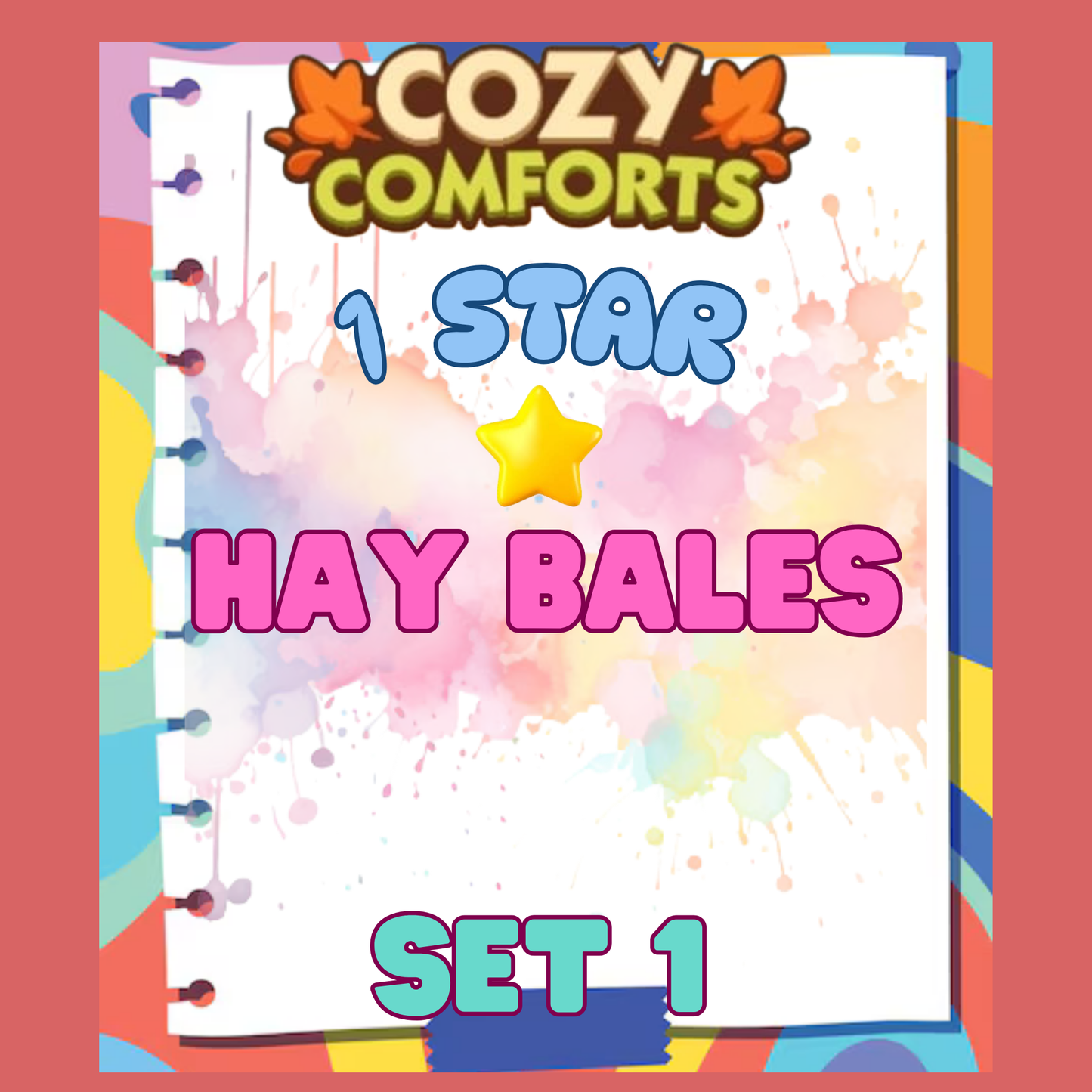 HAY BALES - 1🌟 Set 1 - Monopoly Go Sticker