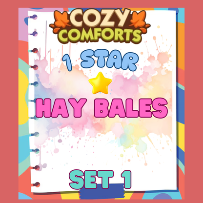 HAY BALES - 1🌟 Set 1 - Monopoly Go Sticker