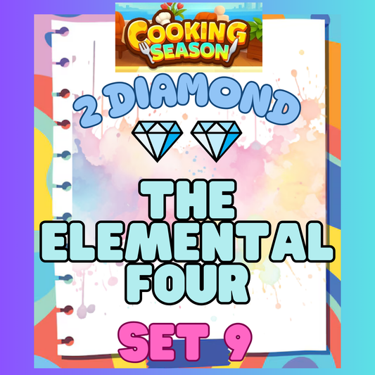 THE ELEMENTAL FOUR - 2⭐ Set 9 - Carnival Tycoon Sticker
