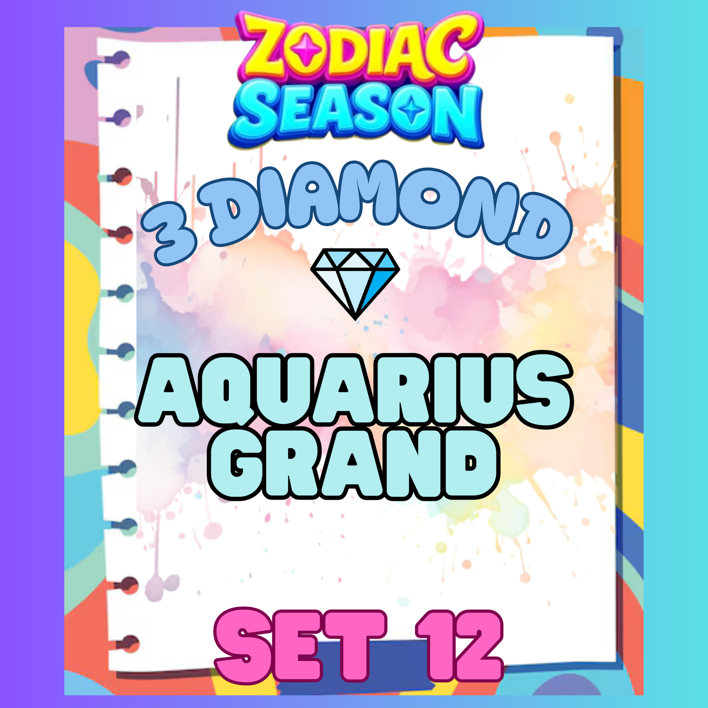 AQUARIUS GRAND - 3⭐ Set 12 - Carnival Tycoon Sticker