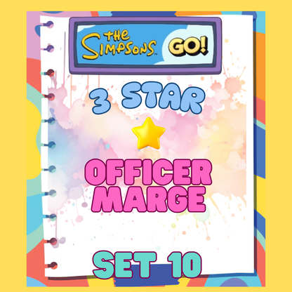 OFFICER MARGE - 3🌟 Set 10 - Monopoly Go Sticker