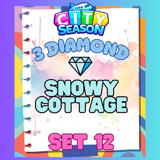 SNOWY COTTAGE - 3⭐ Set 12 - Carnival Tycoon Sticker