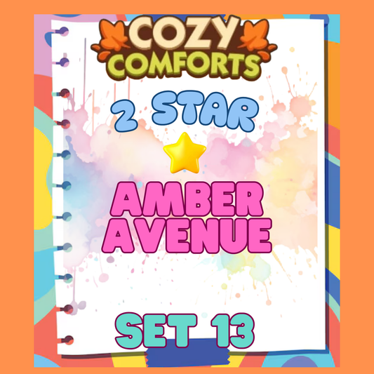 AMBER AVENUE - 2🌟 Set 13 - Monopoly Go Sticker