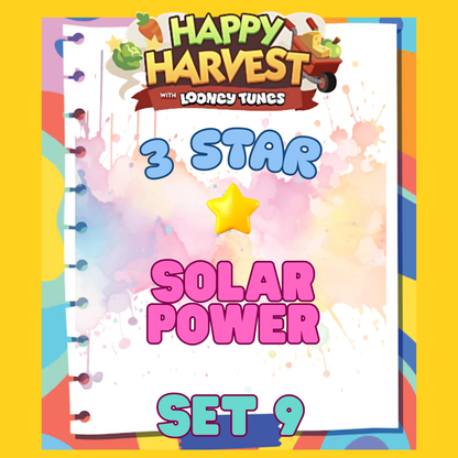 SOLAR POWER - 3🌟 Set 9 - Monopoly Go Sticker