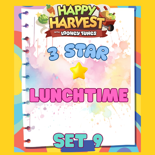 LUNCHTIME - 3🌟 Set 9 - Monopoly Go Sticker