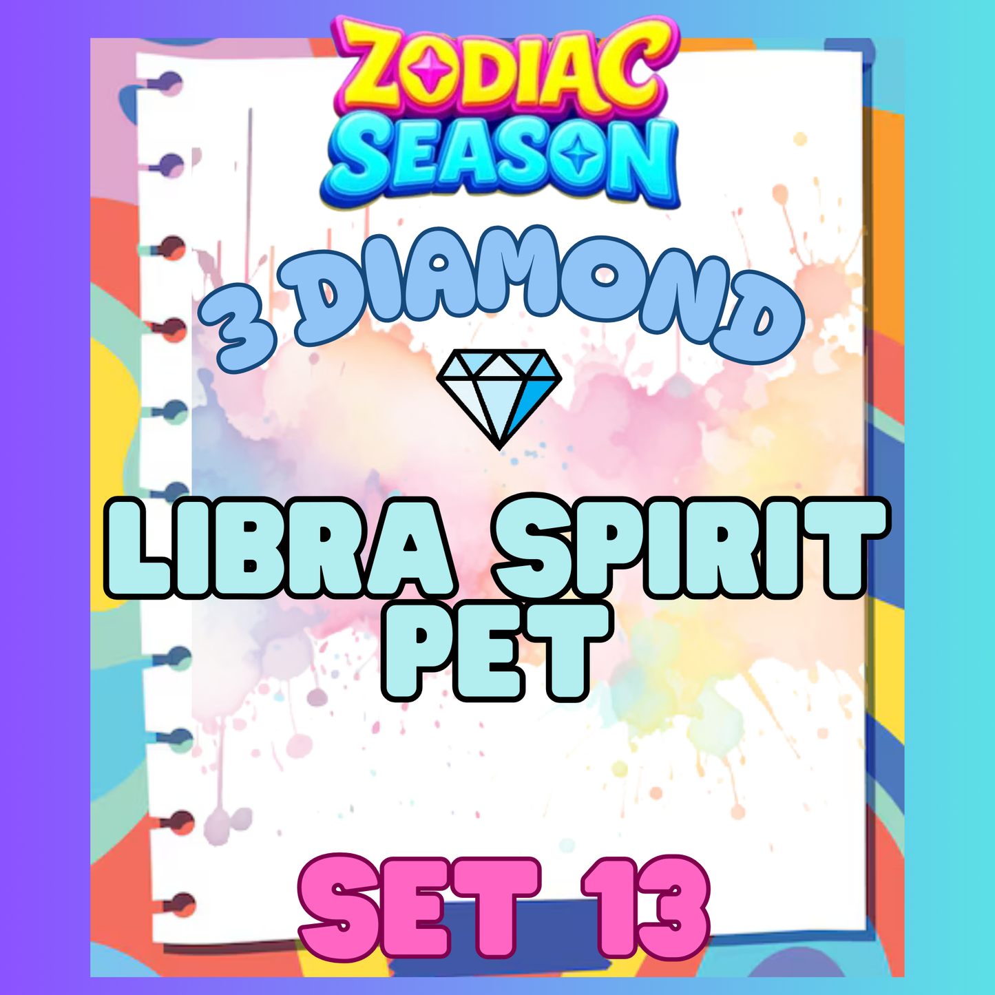 LIBRA SPIRIT PET - 3⭐ Set 13 - Carnival Tycoon Sticker