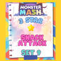 SNACK ATTACK - 3🌟 Set 9 - Monopoly Go Sticker