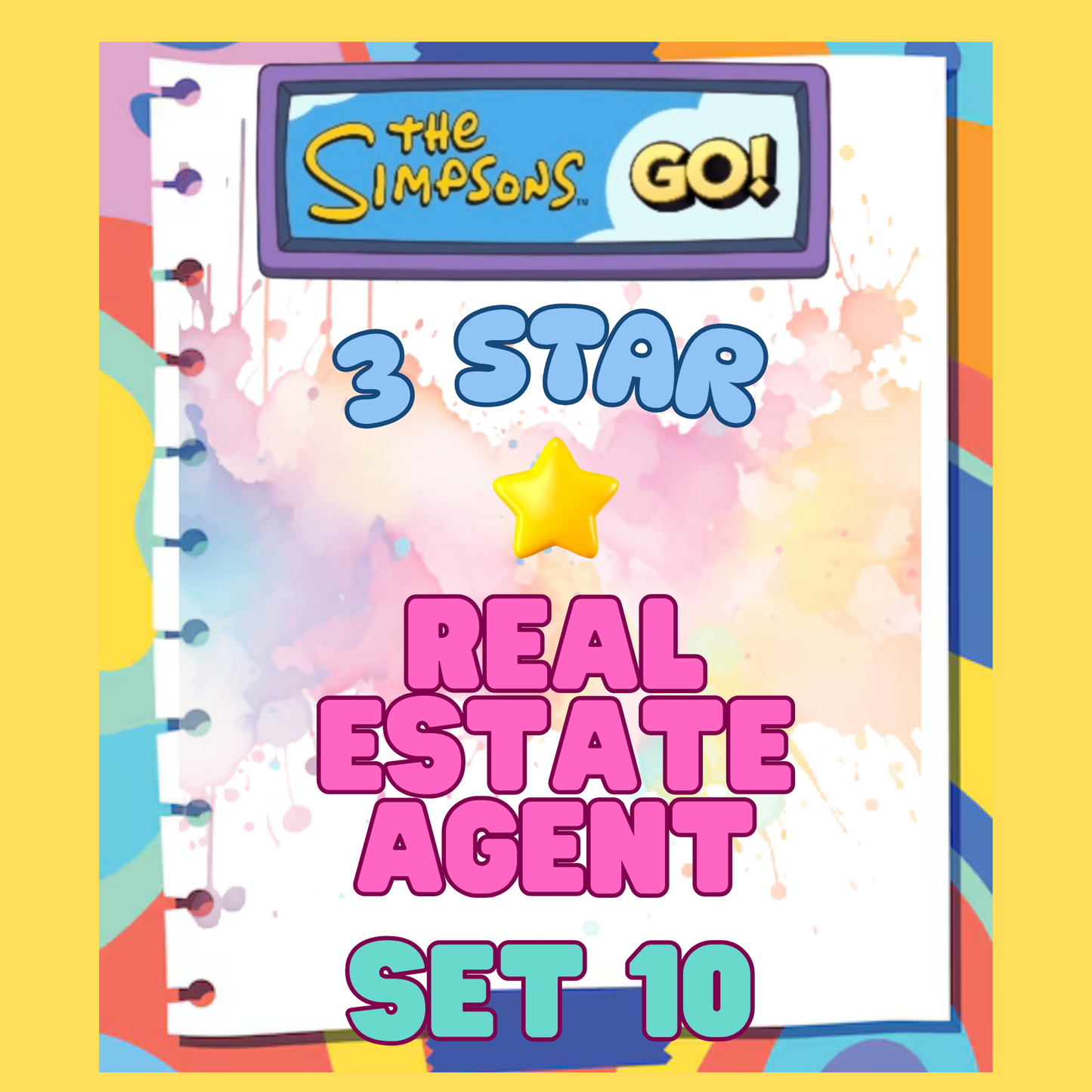 REAL ESTATE AGENT - 3🌟 Set 10 - Monopoly Go Sticker