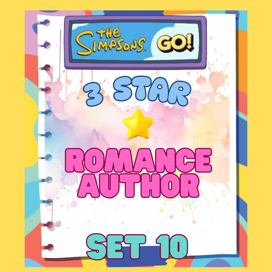 ROMANCE AUTHOR - 3🌟 Set 10 - Monopoly Go Sticker