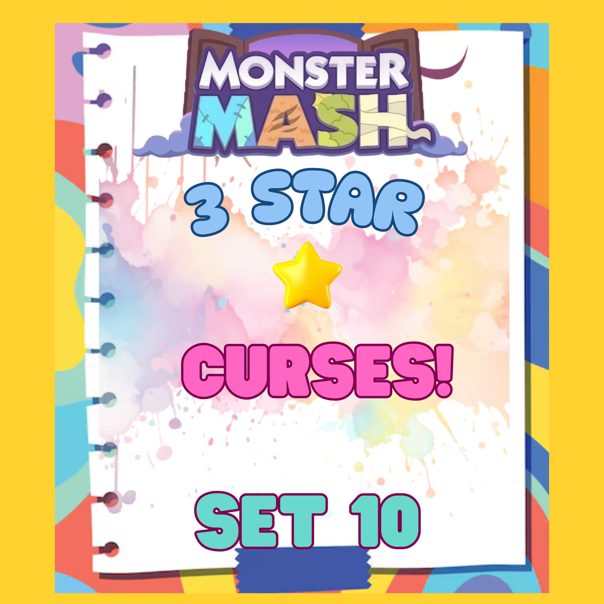 CURSES! - 3🌟 Set 10 - Monopoly Go Sticker