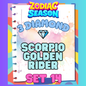 SCORPIO GOLDEN RIDER - 3⭐ Set 14 - Carnival Tycoon Sticker
