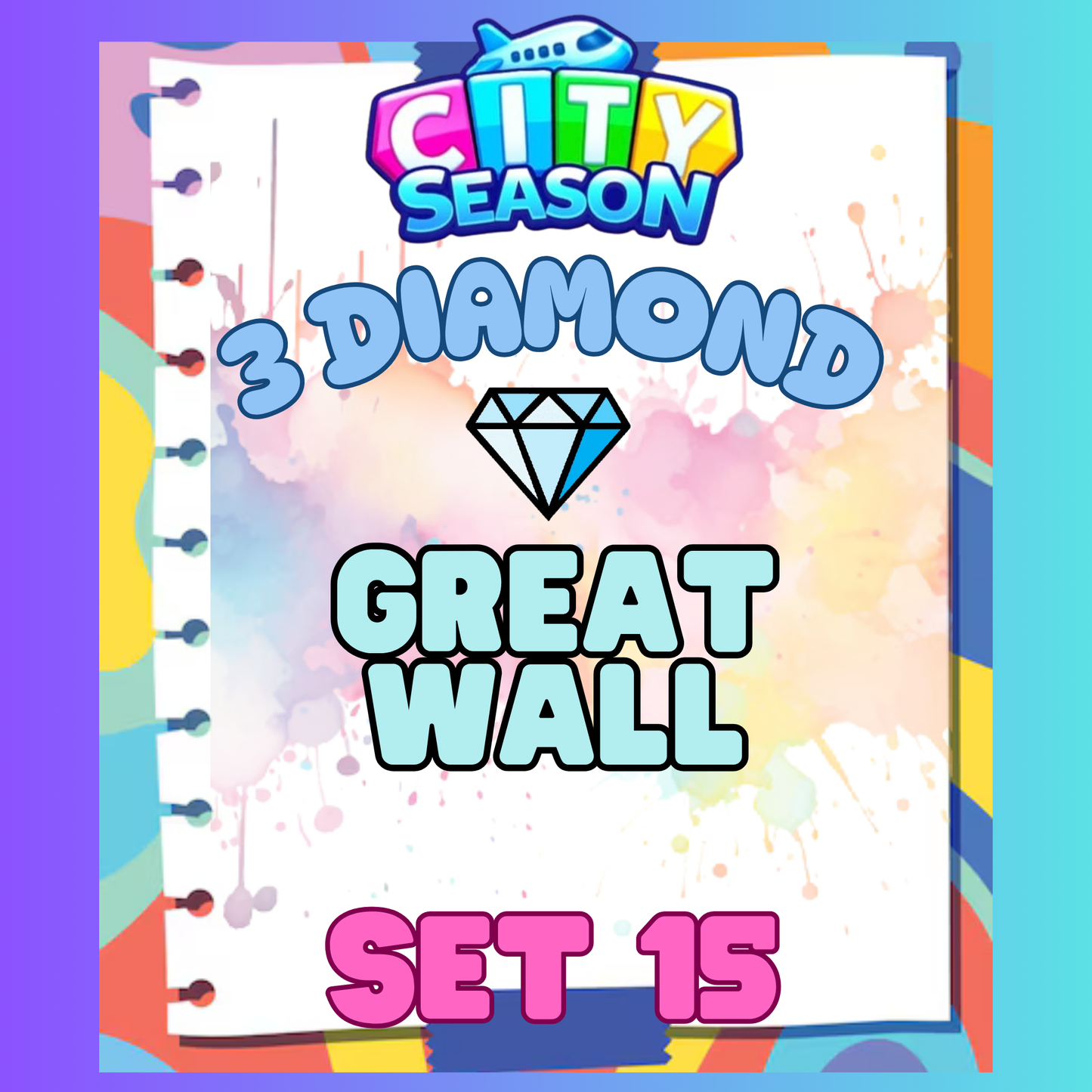 GREAT WALL - 3⭐ Set 15 - Carnival Tycoon Sticker