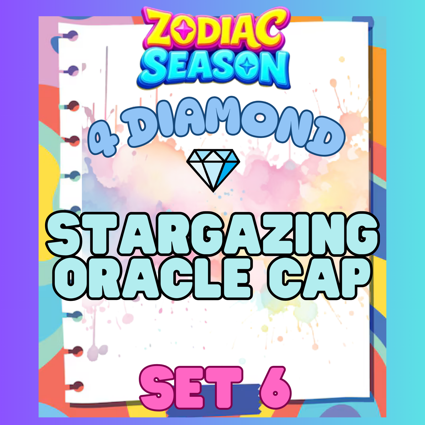 STARGAZING ORACLE CAP - 4⭐ Set 6 - Carnival Tycoon Sticker