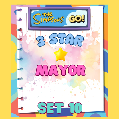 MAYOR - 3🌟 Set 10 -  Monopoly Go Sticker
