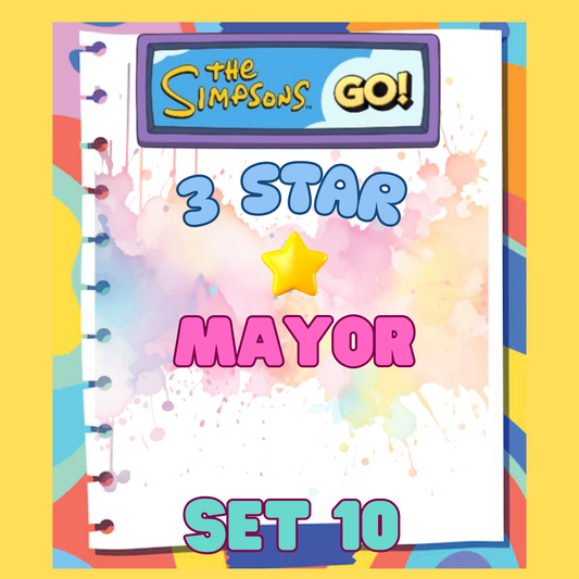 MAYOR - 3🌟 Set 10 -  Monopoly Go Sticker