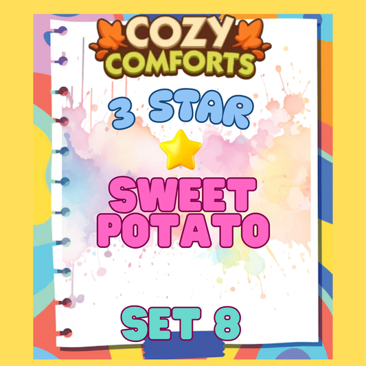 SWEET POTATO - 3🌟 Set 8 - Monopoly Go Sticker