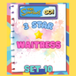 WAITRESS - 3🌟 Set 10 - Monopoly Go Sticker