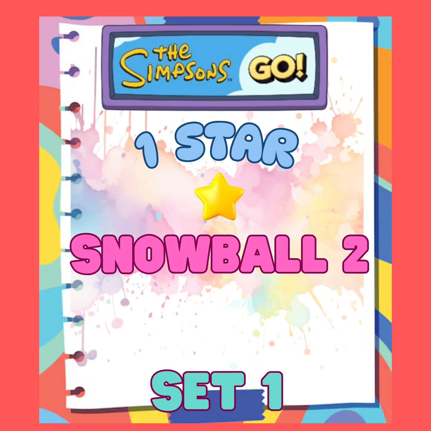 SNOWBALL 2 - 1🌟 Set 1 - Monopoly Go Sticker