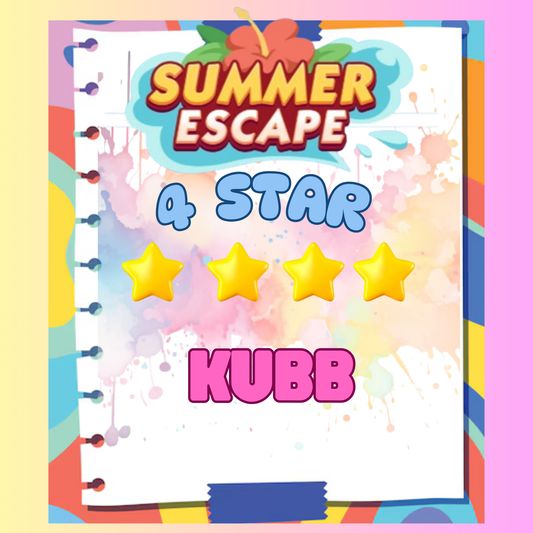 KUBB - 4🌟 Set 13 - Monopoly Go Sticker