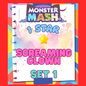 SCREAMING CLOWN - 1🌟 Set 1 - Monopoly Go Sticker
