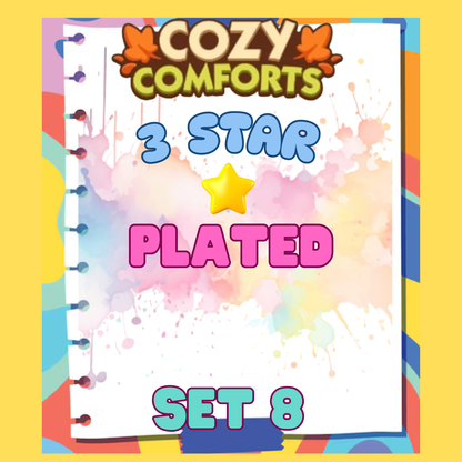 PLATED - 3🌟 Set 8 - Monopoly Go Sticker