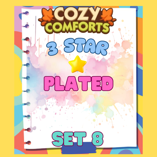 PLATED - 3🌟 Set 8 - Monopoly Go Sticker