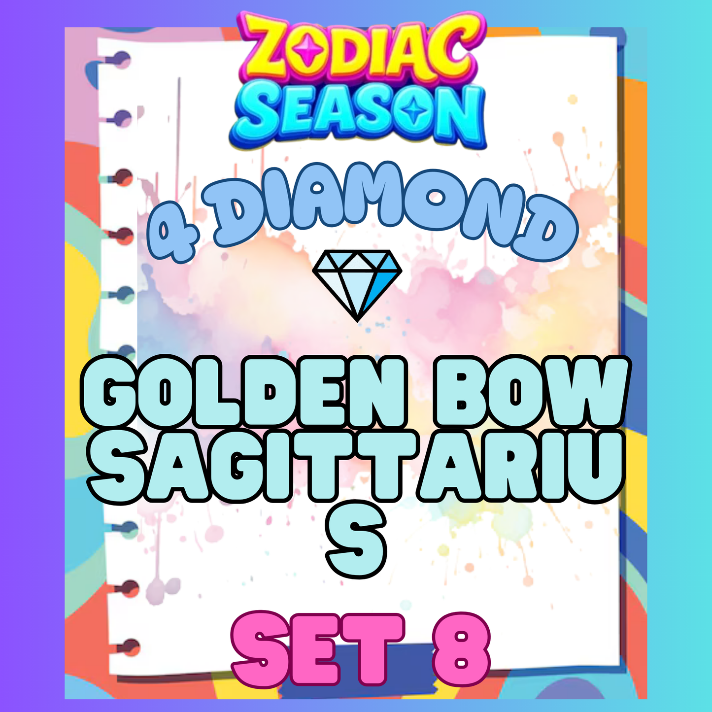 GOLDEN BOW SAGITTARIUS - 4⭐ Set 8 - Carnival Tycoon Sticker