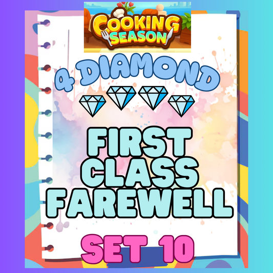 FIRST CLASS FAREWELL - 4⭐ Set 10 - Carnival Tycoon Sticker