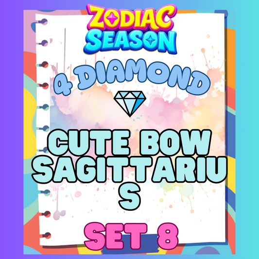 CUTE BOW SAGITTARIUS - 4⭐ Set 8 - Carnival Tycoon Sticker