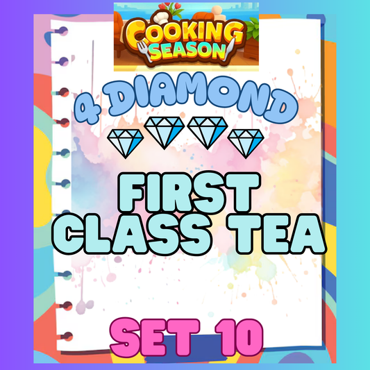 FIRST CLASS TEA - 4⭐ Set 10 - Carnival Tycoon Sticker