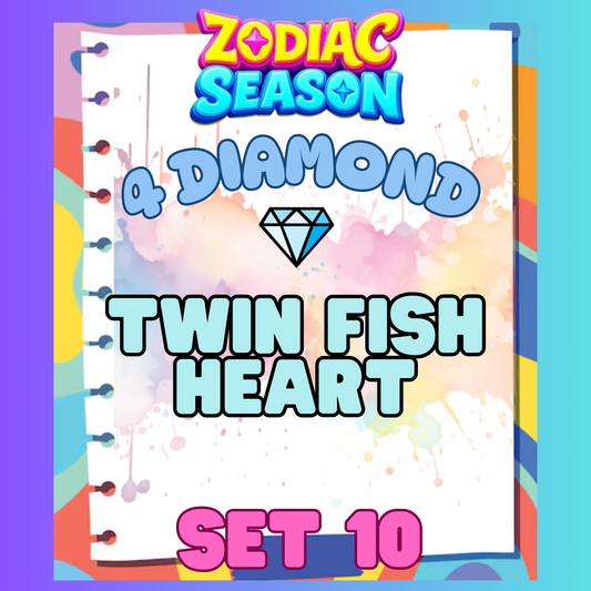 TWIN FISH HEART - 4⭐ Set 10 - Carnival Tycoon Sticker