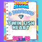TWIN FISH HEART - 4⭐ Set 10 - Carnival Tycoon Sticker