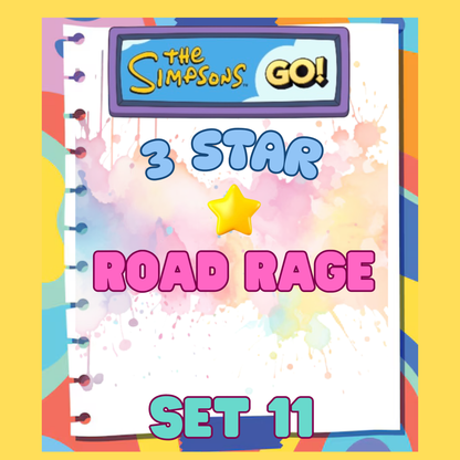 ROAD RAGE - 3🌟 Set 11 - Monopoly Go Sticker