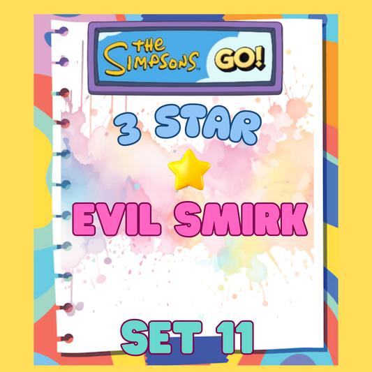 EVIL SMIRK - 3🌟 Set 11 - Monopoly Go Sticker