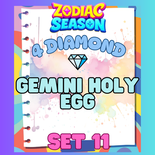 GEMINI HOLY EGG - 4⭐ Set 11 - Carnival Tycoon Sticker