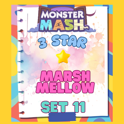 MARSH MELLOW - 3🌟 Set 11 - Monopoly Go Sticker
