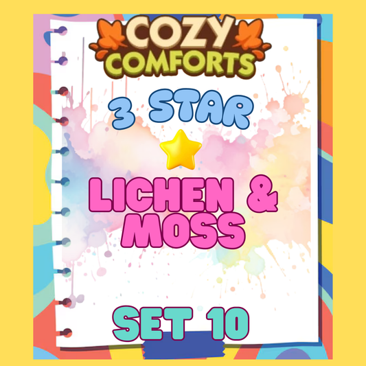 LICHEN & MOSS - 3🌟 Set 10 - Monopoly Go Sticker