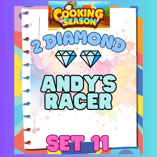 ANDY'S RACER - 2⭐ Set 11 - Carnival Tycoon Sticker