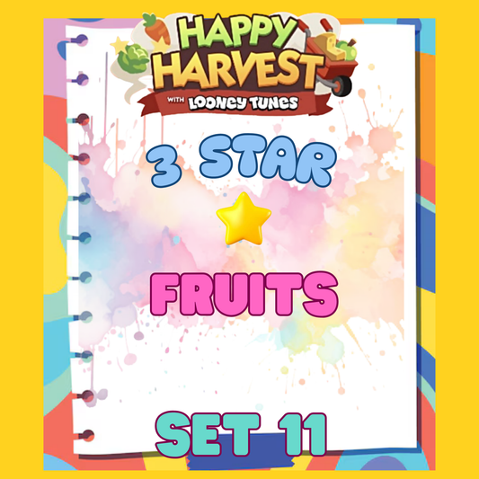 FRUITS - 3🌟 Set 11 - Monopoly Go Sticker