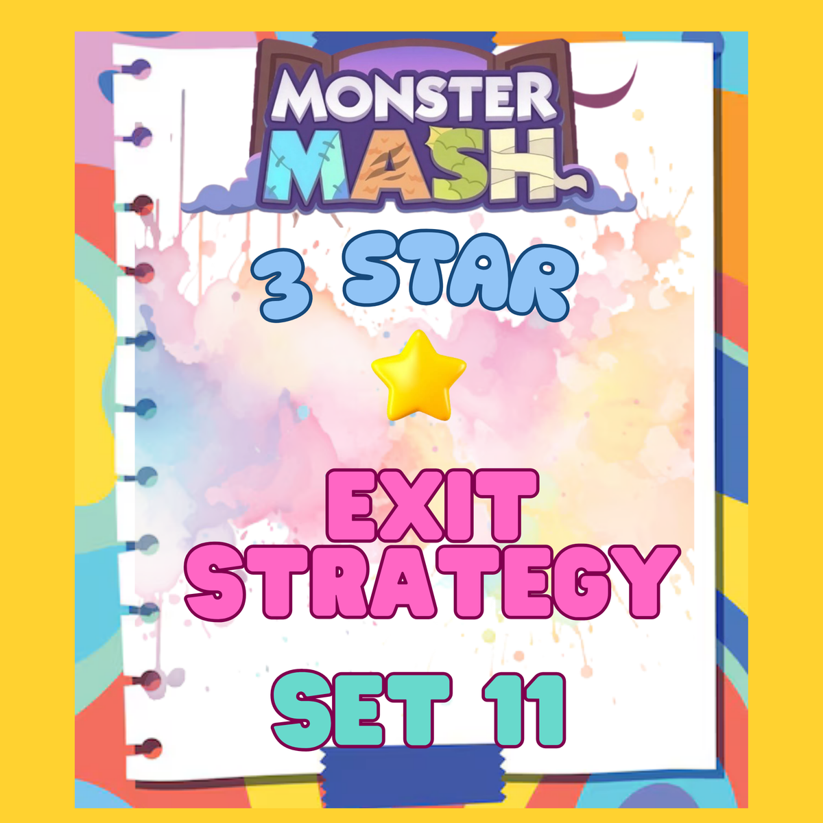 EXIT STRATEGY - 3🌟 Set 11 - Monopoly Go Sticker