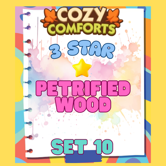 PETRIFIED WOOD - 3🌟 Set 10 - Monopoly Go Sticker