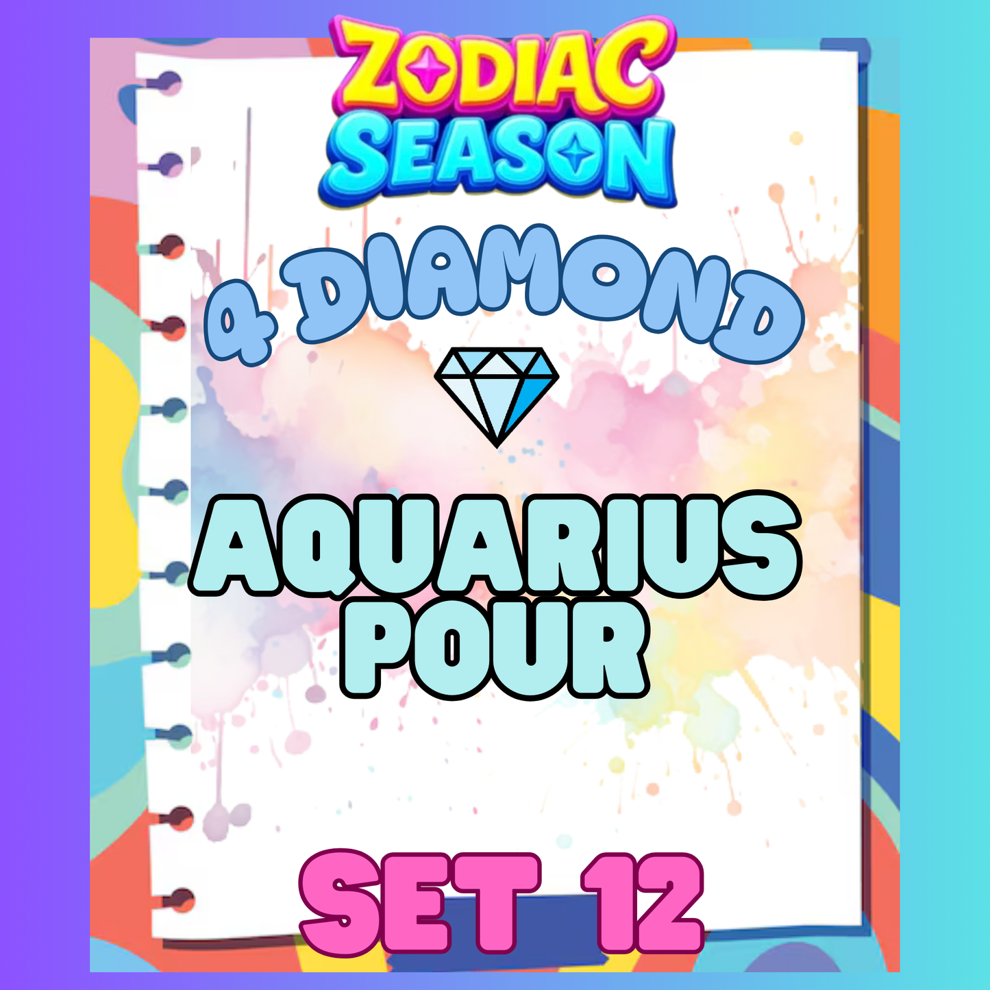 AQUARIUS POUR - 4⭐ Set 12 - Carnival Tycoon Sticker