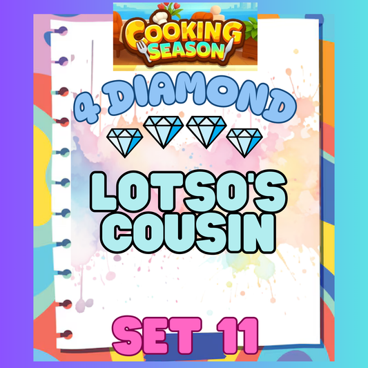 LOTSO'S COUSIN - 4⭐ Set 11 - Carnival Tycoon Sticker