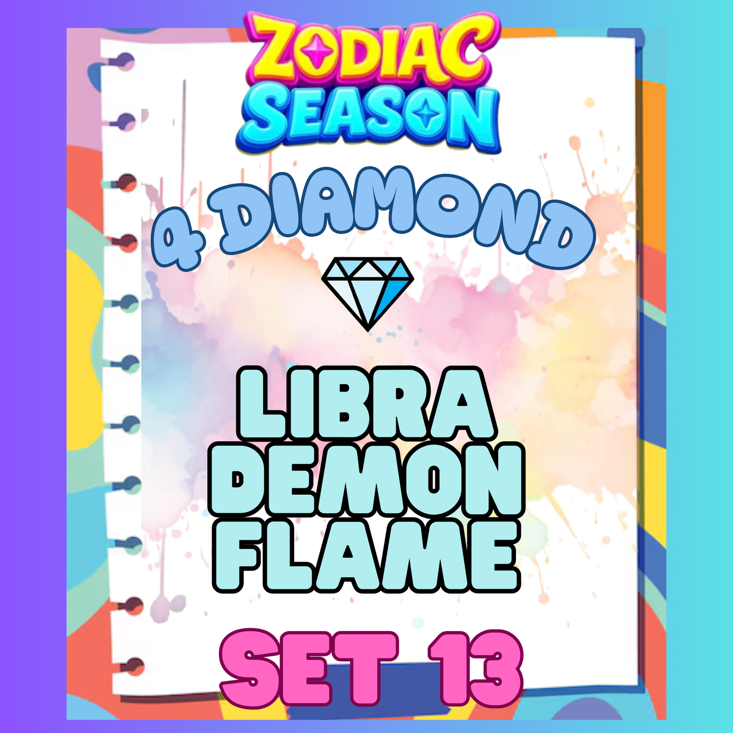 LIBRA DEMON FLAME - 4⭐ Set 13 - Carnival Tycoon Sticker