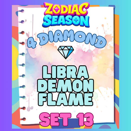 LIBRA DEMON FLAME - 4⭐ Set 13 - Carnival Tycoon Sticker