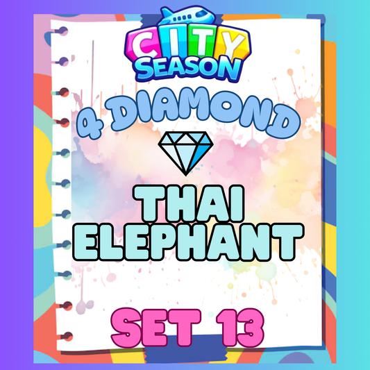 THAI ELEPHANT - 4⭐ Set 13 - Carnival Tycoon Sticker