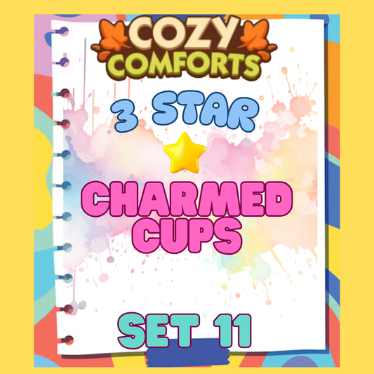 CHARMED CUPS - 3🌟 Set 11 - Monopoly Go Sticker