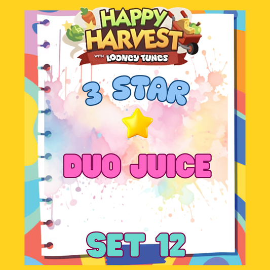 DUO JUICE - 3🌟 Set 12 - Monopoly Go Sticker