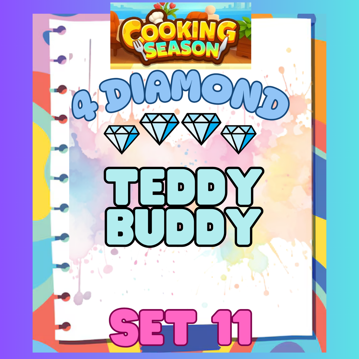 TEDDY BUDDY - 4⭐ Set 11 - Carnival Tycoon Sticker